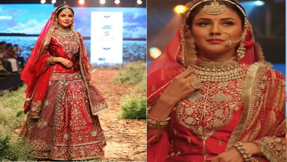 Shehnaaz Gill Is A Royal Bride As She Makes Ramp Debut Bursts Into Bhangra On Sidhu Moosewala 