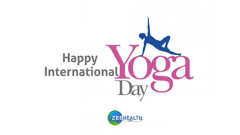 Template banner with the international yoga day