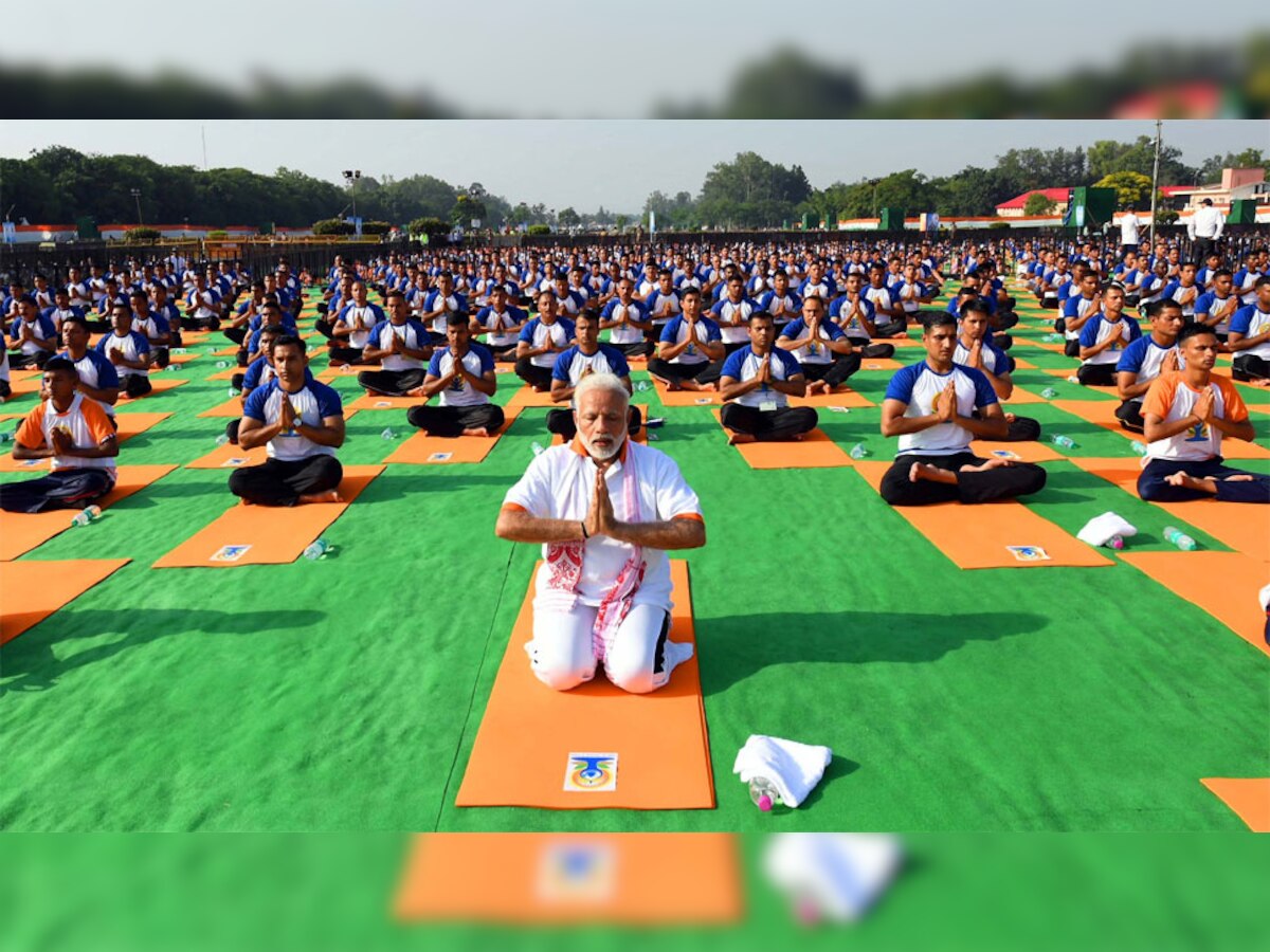 International yoga day 2022: मैसूर में योग कार्यक्रम में हिस्सा लेंगे PM मोदी, 75 जगहों पर 75 केंद्रीय मंत्री होंगे शामिल