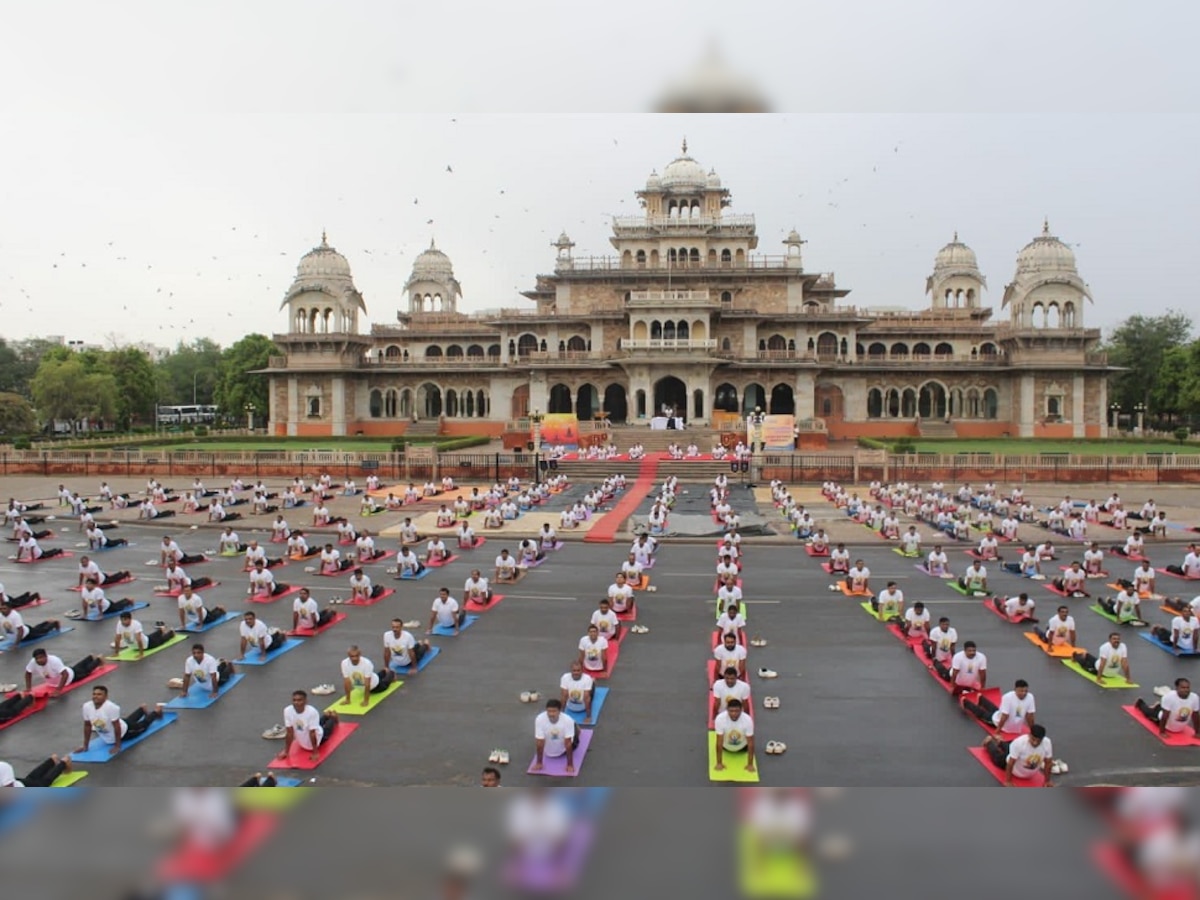 सीआरपीएफ की रैपिड एक्शन फोर्स 83 बटालियन की ओर से मनाया गया अंतर्राष्ट्रीय योगा दिवस