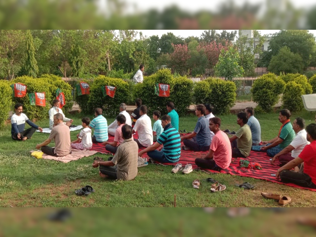 Karauli: बीजेपी ने जिलेभर में मनाया विश्व योग दिवस, 23 मंडलों में आयोजित किए गए योग शिविर