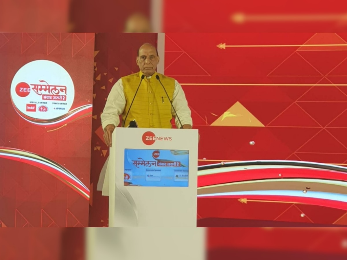 Zee sammelan 2022: कैसे ब्रेकआउट कैटेगरी से निकल स्टैंड आउट देशों की श्रेणी में आया भारत? राजनाथ सिंह ने बताया 