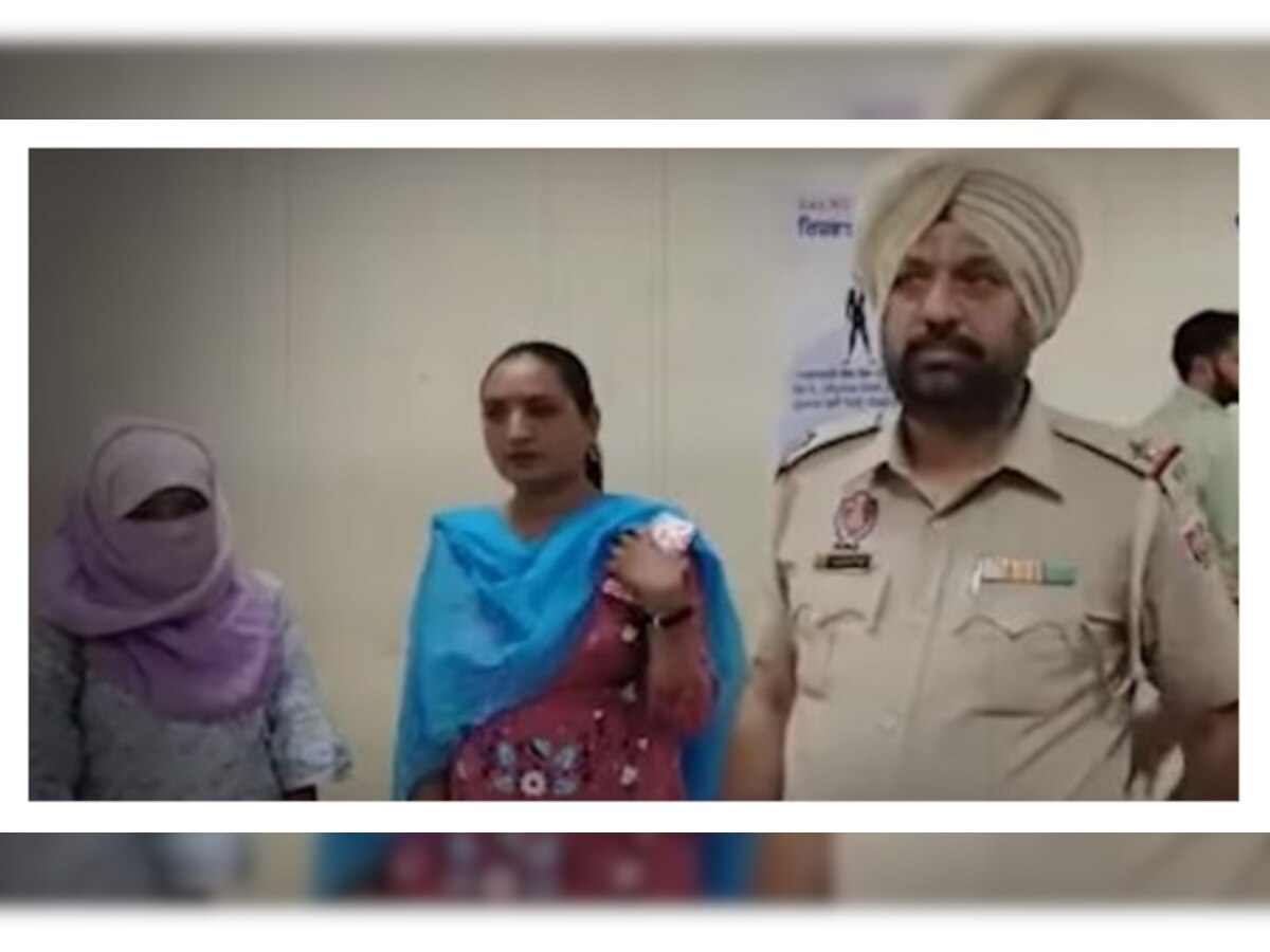 पंजाब पुलिस की गिरफ्त में लड़की