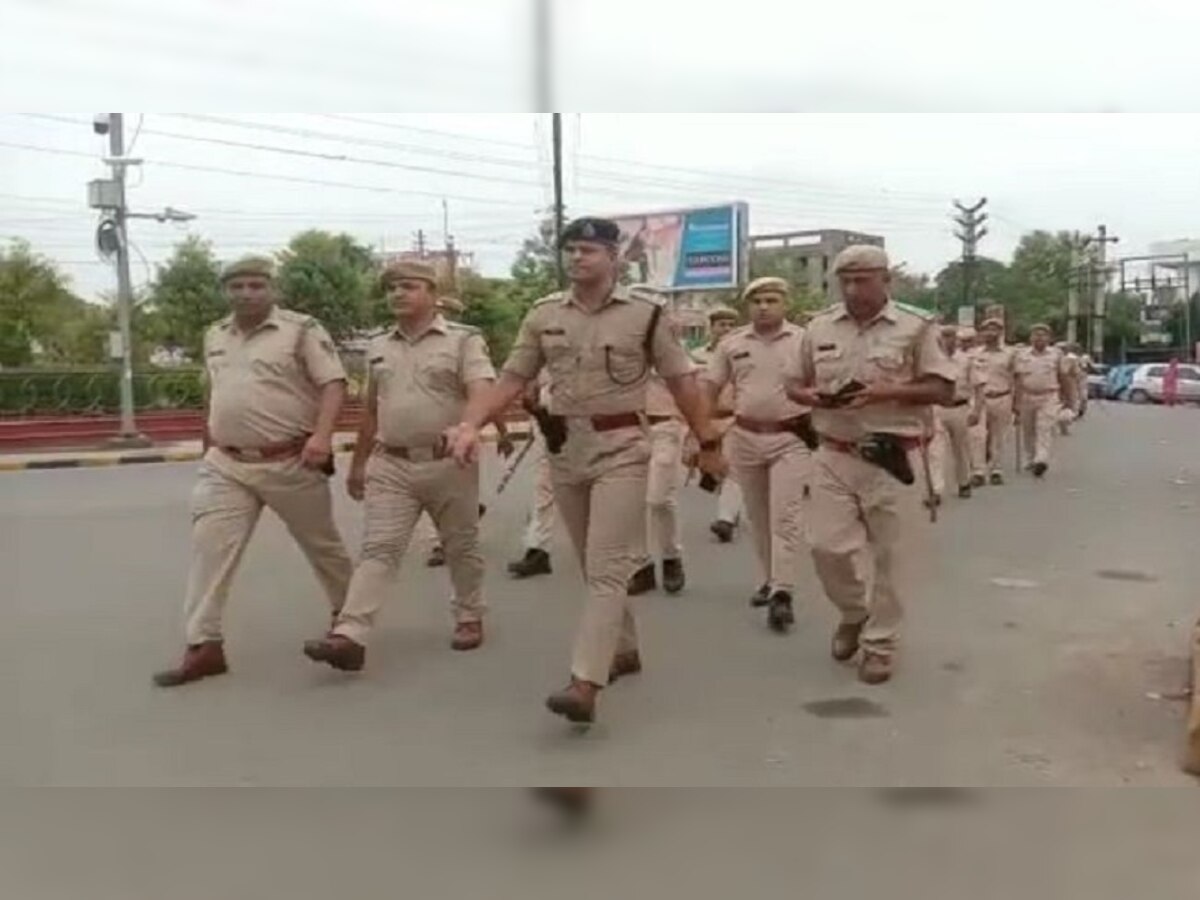  उदयपुर हत्याकांड पर सर्वहिन्दू समाज आक्रोश में, पुलिस ने किया फ्लैग मार्च