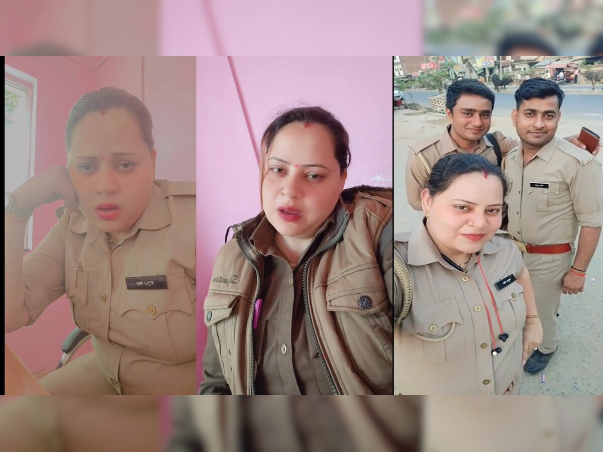 हरदोई में वर्दी पहने महिला पुलिस कर्मी के रील बनाने के वीडियो वायरल, महिला सिपाही समेत 3 सिपाही निलंबित