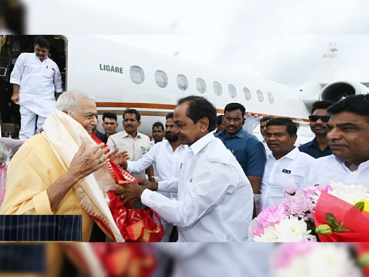 Telangana Politics: PM मोदी को रिसीव नहीं करेंगे KCR, लेकिन कुछ देर पहले किया यशवंत सिन्हा का स्वागत