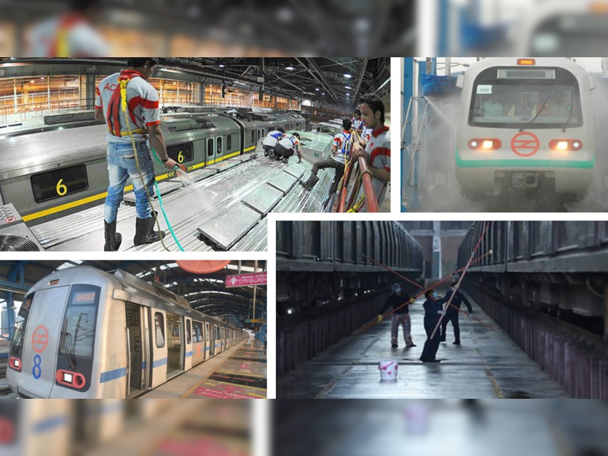 Delhi Metro: आखिर कैसे हमेशा चमकती रहती है दिल्ली मेट्रो, जानें किस तरह होती है मेट्रो ट्रेनों की सफाई