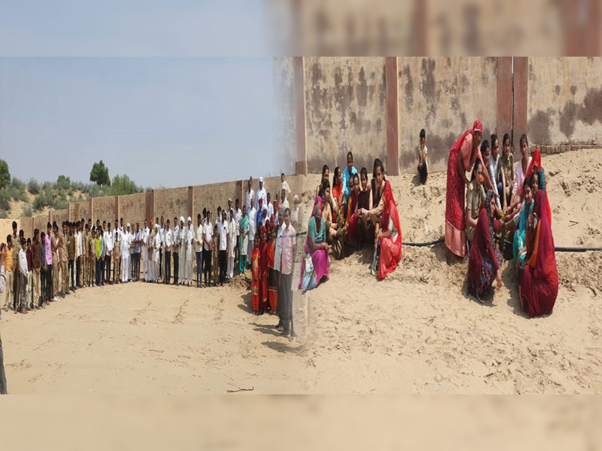 बीकानेर में युवाओं ने हरियालो राजस्थान के तहत स्कूल मैदान में लगाए 151 पेड़  
