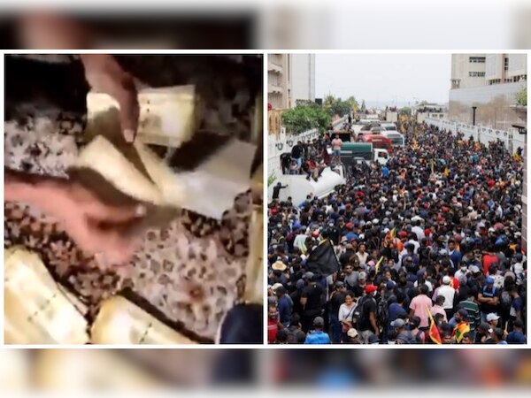 श्रीलंकाई राष्ट्रपति के घर से लाखों रुपए कैश बरामद, देखिए प्रदर्शनकारियों का नोट गिनते VIDEO 