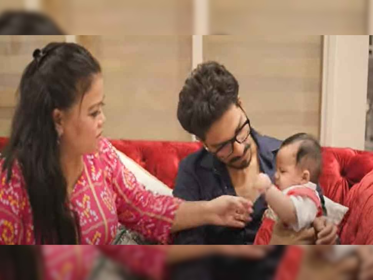 Bharti Singh Son Photo Bharti And Harsh Reveal Son Laksh Aka Gola Face In Latest Blog Watch