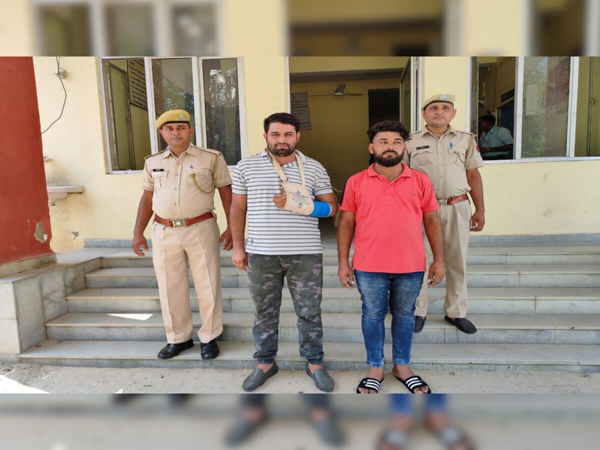 पुलिस की गिरफ्त में ओरोपी 