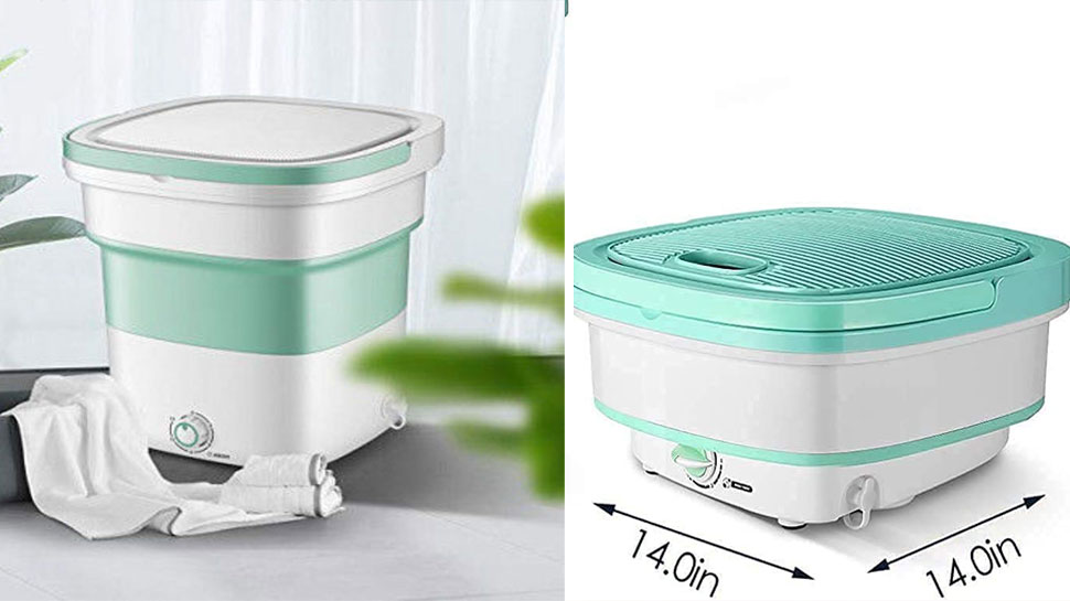 Portable Mini Folding Washing Machine into size of Tiffin Box, low cost ...