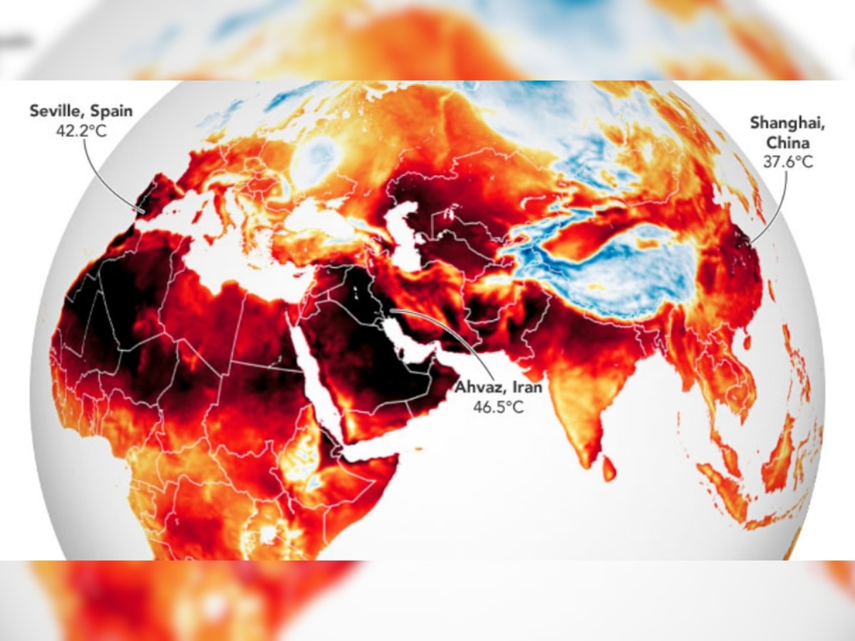 Earth Heat Map: धरती कर रही त्राहिमाम! 46 साल में हो गई नीली से 'लाल'; नासा के नक्शे में हैरतअंगेज खुलासा