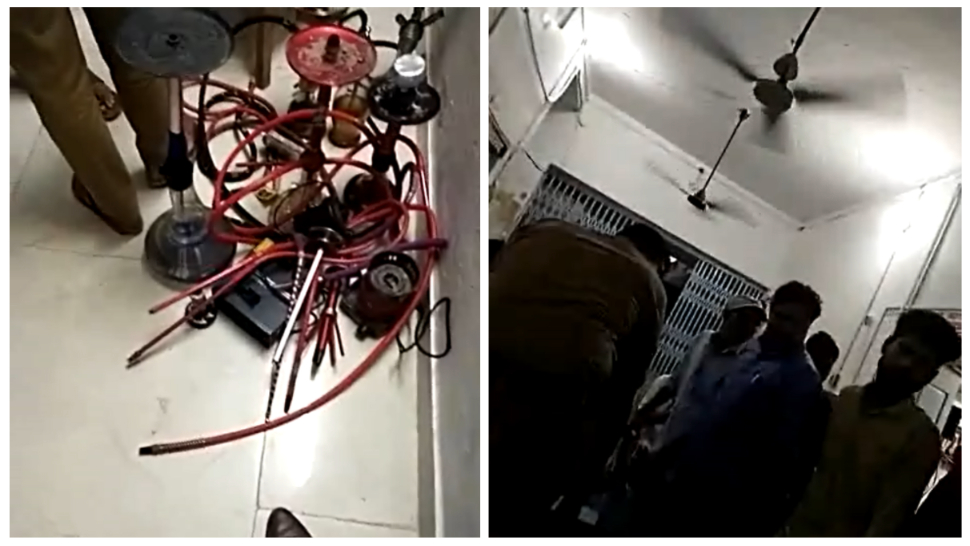 बाराबंकी के हुक्का बार में पुलिस की बड़ी कार्रवाई, नशे में धुत मिले दो दर्जन नाबालिक, मची भगदड़ बाराबंकी के हुक्का बार में पुलिस की बड़ी कार्रवाई, नशे में धुत मिले दो दर्जन नाबालिक, मची भगदड़