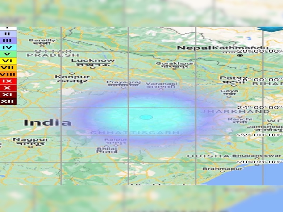 कोरिया में महसूस किए गए भूकंप के झटके. 