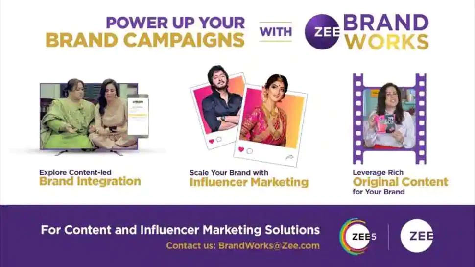 ZEE ने लॉन्च किया Brand Works, ब्रांड्स को उपभोक्ता समझ और प्रतिस्पर्धा में मिलेगा फायदा