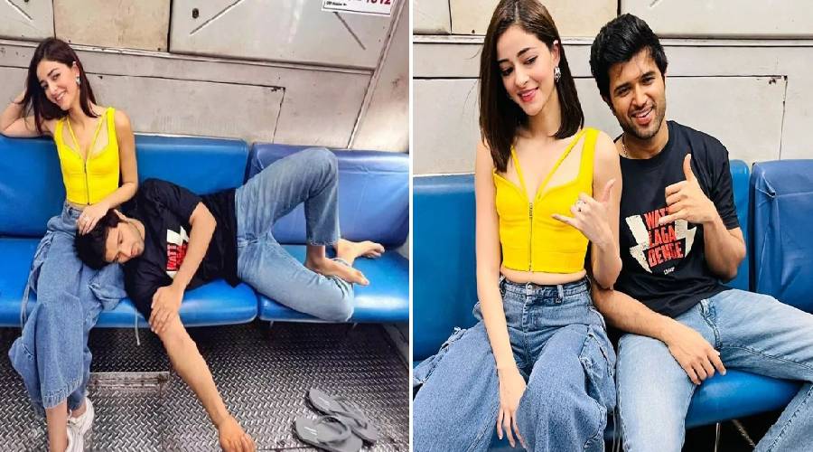 VIDEO: 200 रुपये की चप्पल के बाद विजय देवरकोंडा ने मुंबई लोकल ट्रेन में किया सफर, अनन्या पांडे संग दिखी जबरदस्त बॉन्डिंग