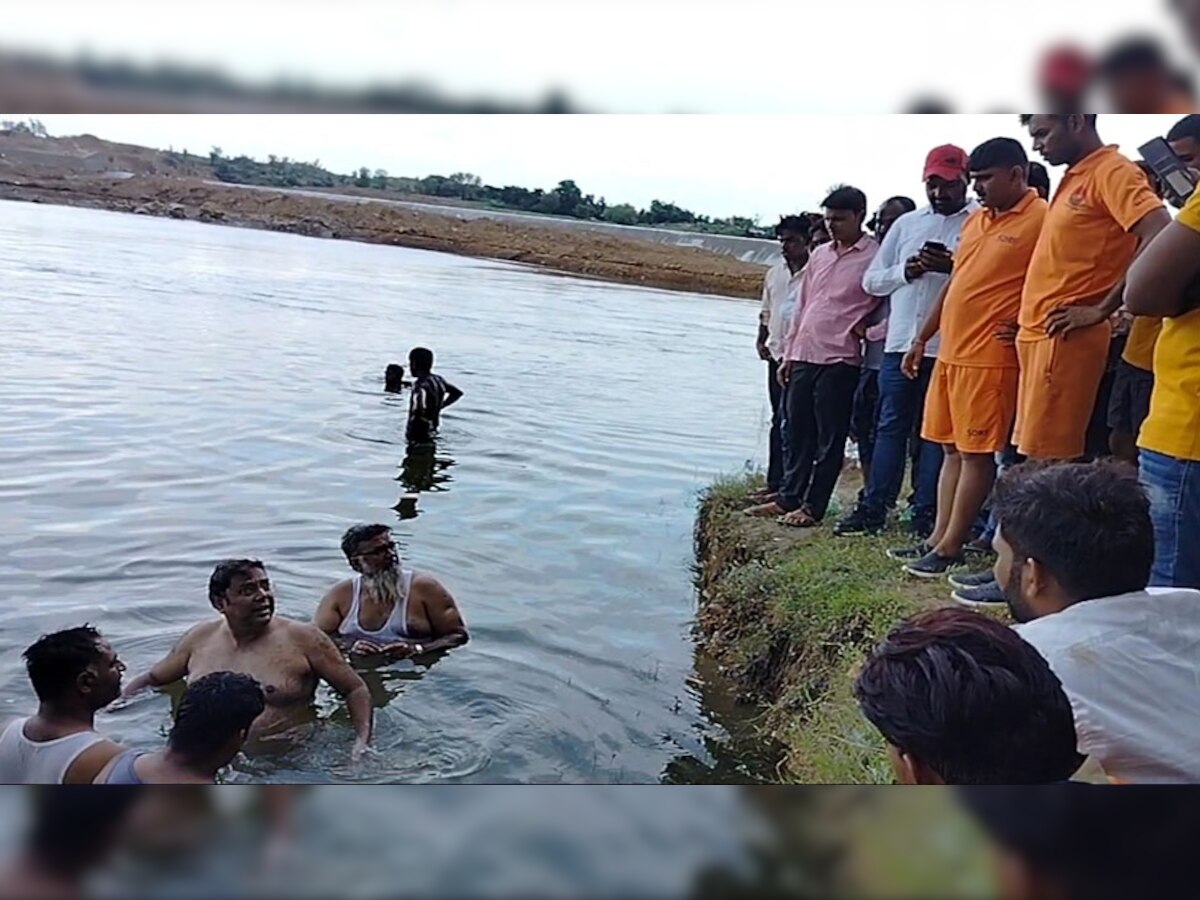 भारजा बनास नदी के निर्माणाधीन एनीकट डूबा युवक, एसडीआरएफ ने शुरु किया रेस्क्यू  मिशन