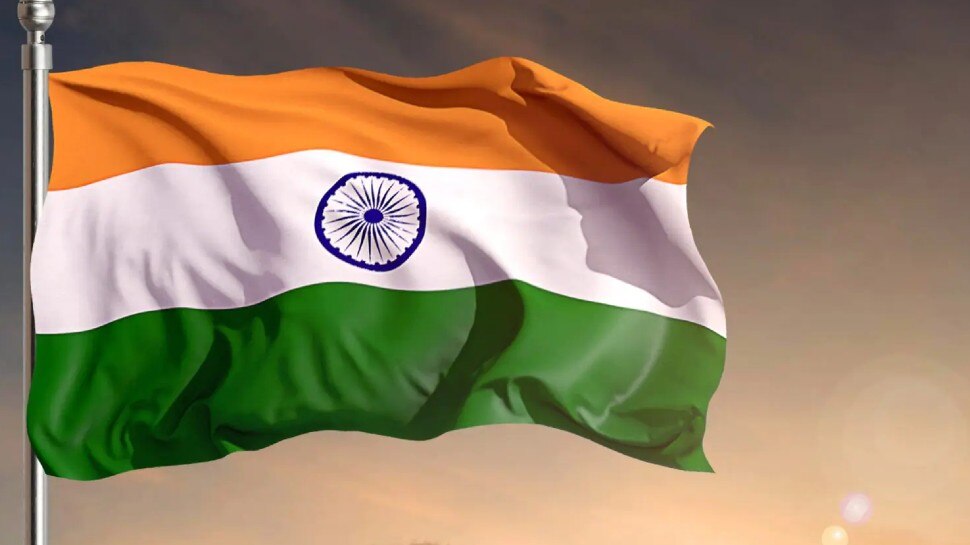 indian army hoisting flag at 75 feet high at dharamshala himachal har