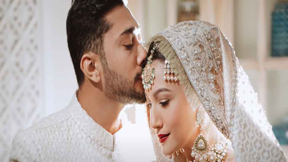 Gauhar Khan could not stop tears at the time of marriage, so Zaid's eyes were also moist, have you seen their the wedding story