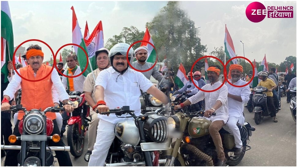 Not only Manoj Tiwari, these BJP MPs also ran bullet without helmet, photo viral