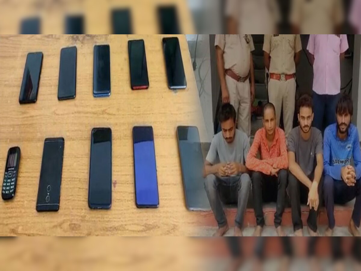 अलवर पुलिस ने किया मोबाईल स्नेचिंग का खुलासा, 10 मोबाइल हुए बरामद