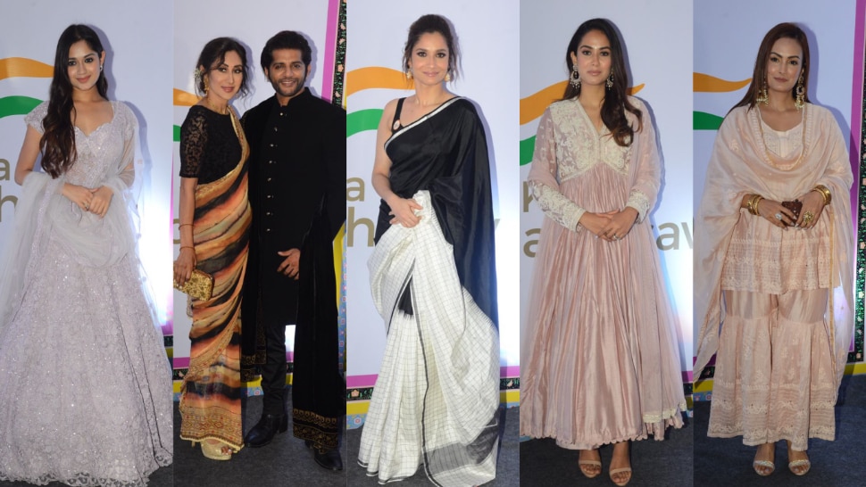 mira kapoor ankita lokhande jannat zubair for 75th Independence Day  celebrations mira kapoor fails actress in beauty | 75th Independence Day:  आजादी का जश्न मनाने के लिए एक से बढ़कर एक खास