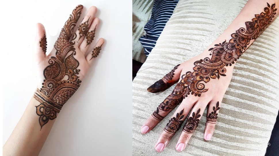 Hariyali Teej Mehndi Designs: हरियाली तीज पर इन खूबसूरत और यूनिक मेंहदी  डिज़ाइन्स से सजाएं अपने हाथ - Beautiful and unique mehndi designs of  Hariyali teej and significance of henna