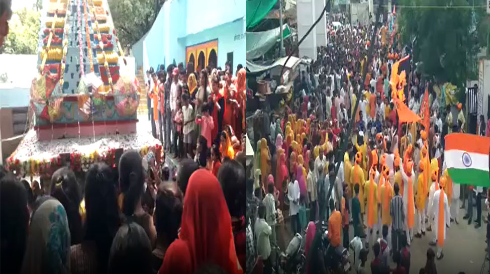 Dhaneshwar Mahadev's first royal ride, gathered public