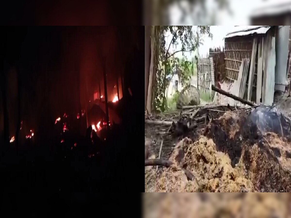 Bihar News: बेगूसराय में बिजली के शॉर्ट सर्किट से घर में लगी आग, 20 घरों के जलने की आशंका 