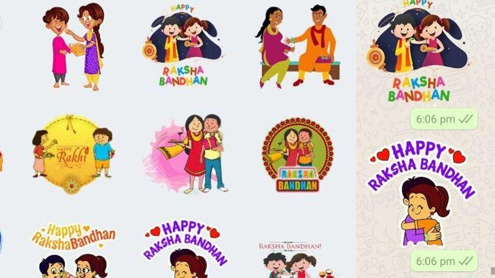 How to download and send Whatsapp Stickers FOR Rakhi FB status, GIFs