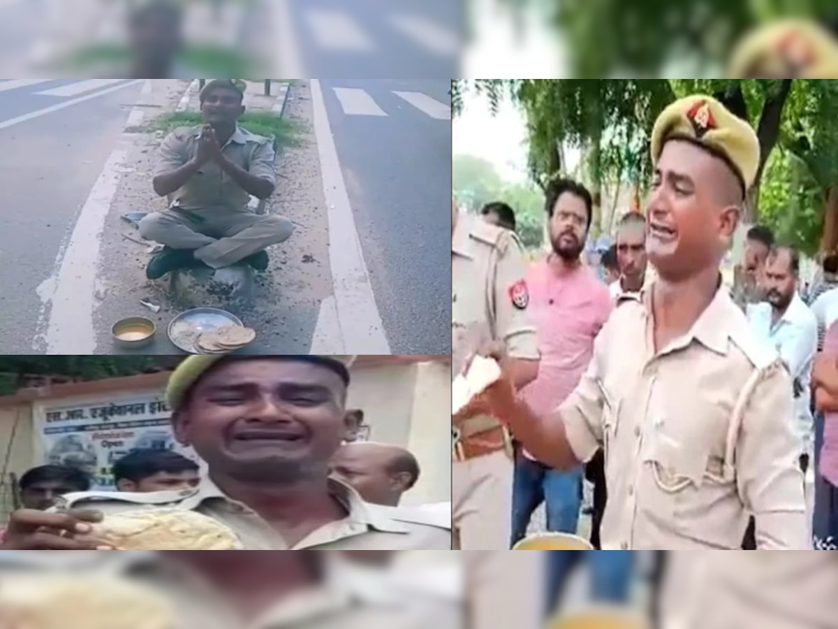 UP Police का दावा: पानी वाली दाल और सूखी रोटी के लिए रोने वाला सिपाही आदतन अनुशासनहीन!