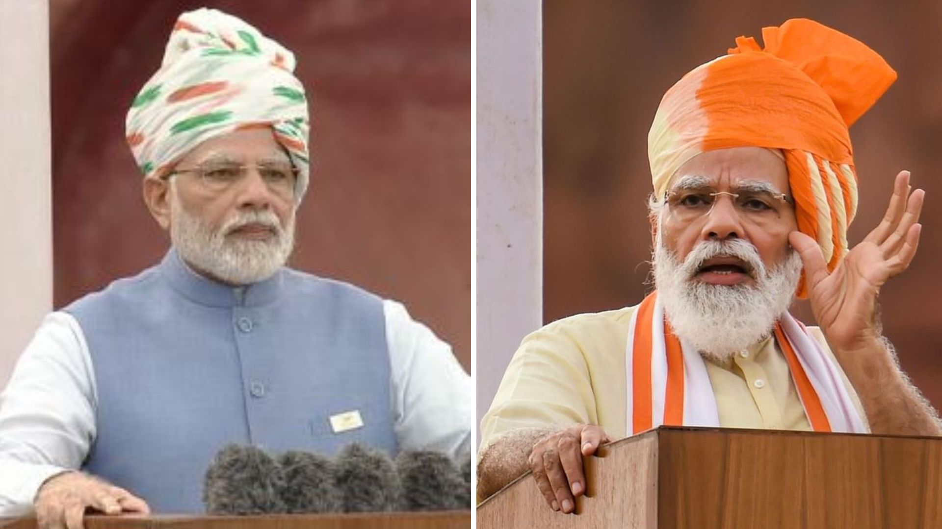 Independence Day 2022: 9 सालों से प्रधानमंत्री के साफे का बदलता रंग, इस साल पगड़ी में दिखा ये बदलाव