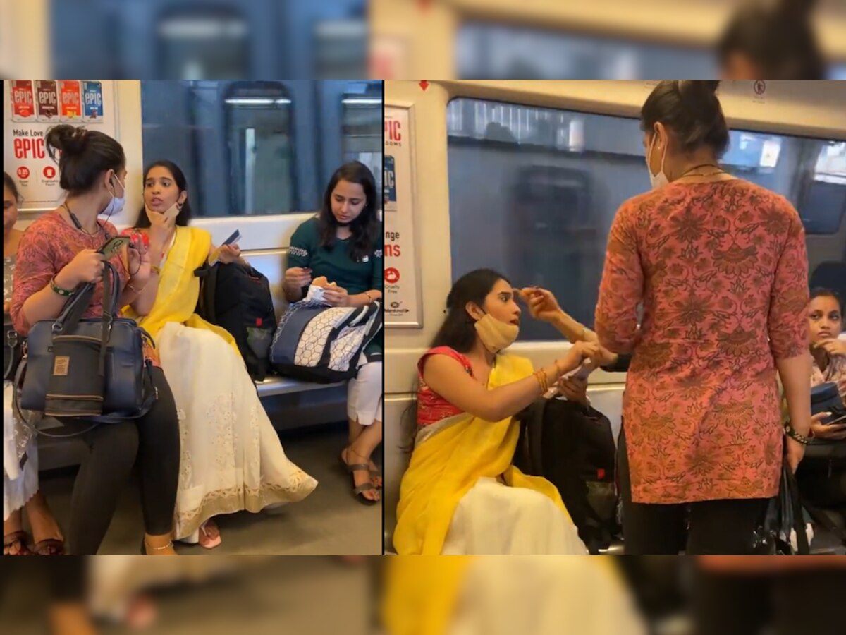 Delhi Metro में सीट के लिए झगड़ पड़ी दो लड़कियां, Video सामने आया तो लोग बोले- हद हो गई