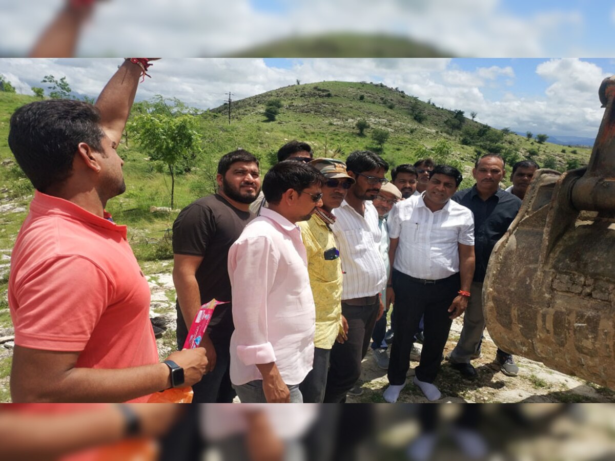 राजनगर की भवानी माता पहाड़ी पर इको पार्क बनाने के लिए पहले चरण का काम शुरू