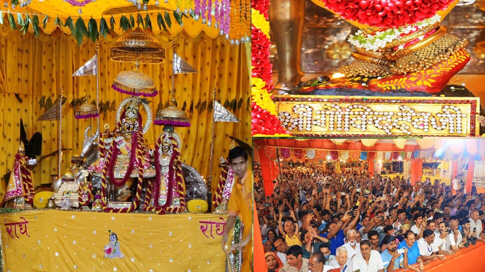 Krishna Janmashtami 2022 celebration in jaipur rajasthan akshay patra  temple | राधे-राधे-हरे कृष्णा की गूंज से गुंजायमान हुई छोटीकाशी, मध्यरात्रि  में प्रगट होंगे कान्हा | Hindi ...