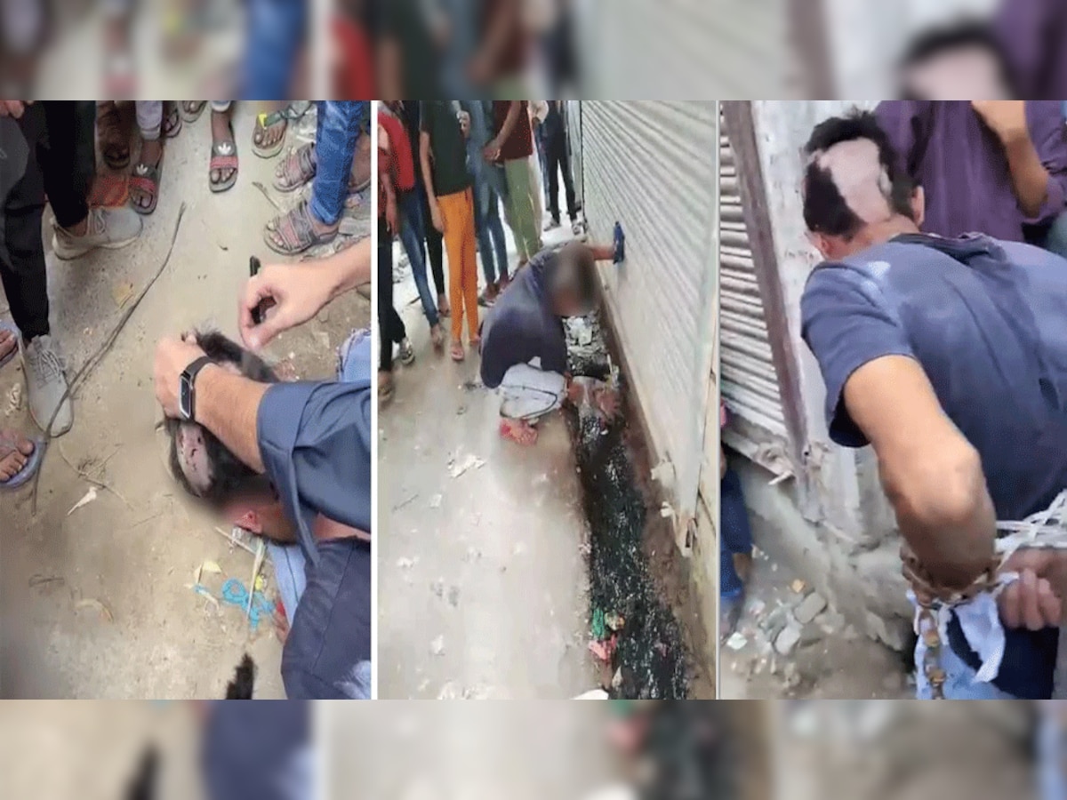 Video: चोर को 'थर्ड डिग्री', नहीं भरा मन तो जंजीर से बांध सिर मुंडवाया, साफ कराई नाली