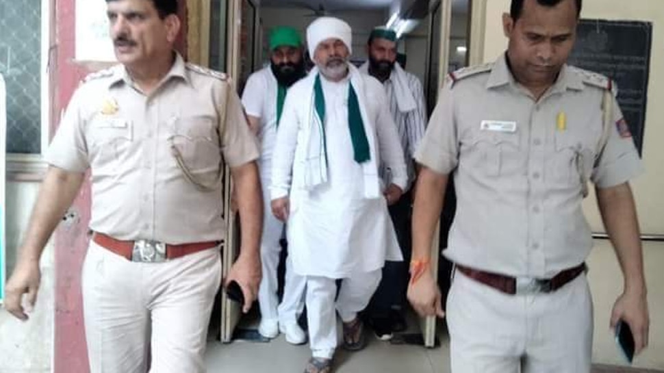 Rakesh Tikait Detained by Delhi police he is going for a protest SMI