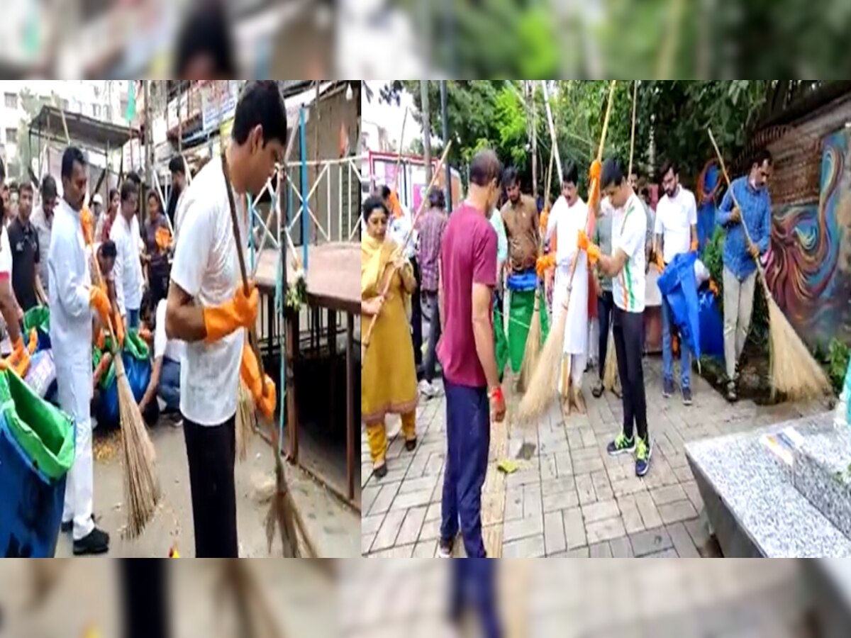 Clean City Indore: इंदौर में सफाईकर्मियों को छुट्टी देकर मेयर- मंत्री ने उठाई झाड़ू