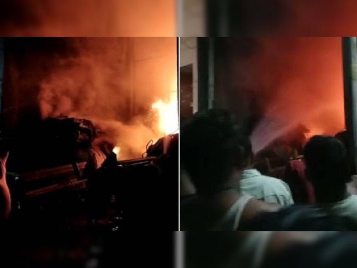 गाजियाबाद: घर में रखे टेंट के सामान में लगी भीषण आग, पति-पत्नी और बच्चे की मौत