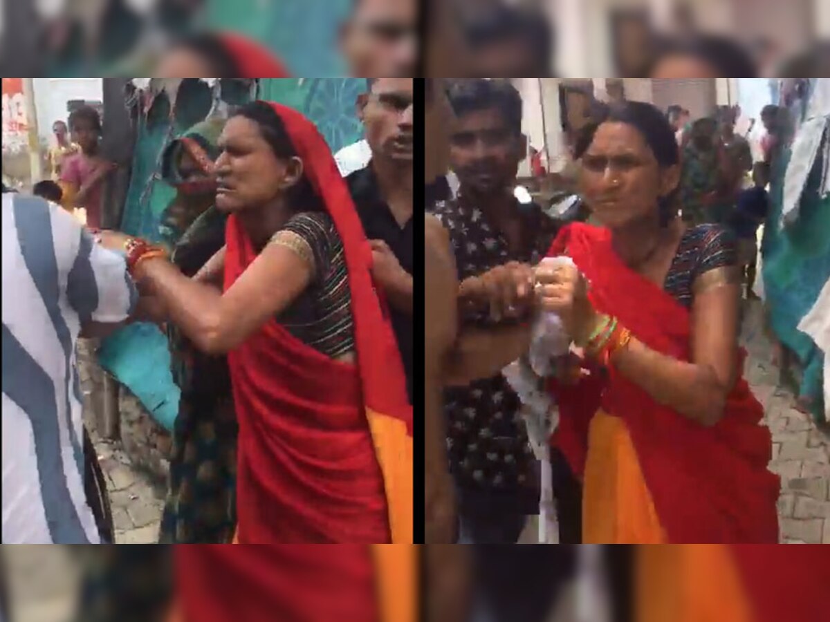 मथुरा: महिला प्रधान की दबंगई, बीच सड़क युवक को बेरहमी से पीटा, वीडियो वायरल