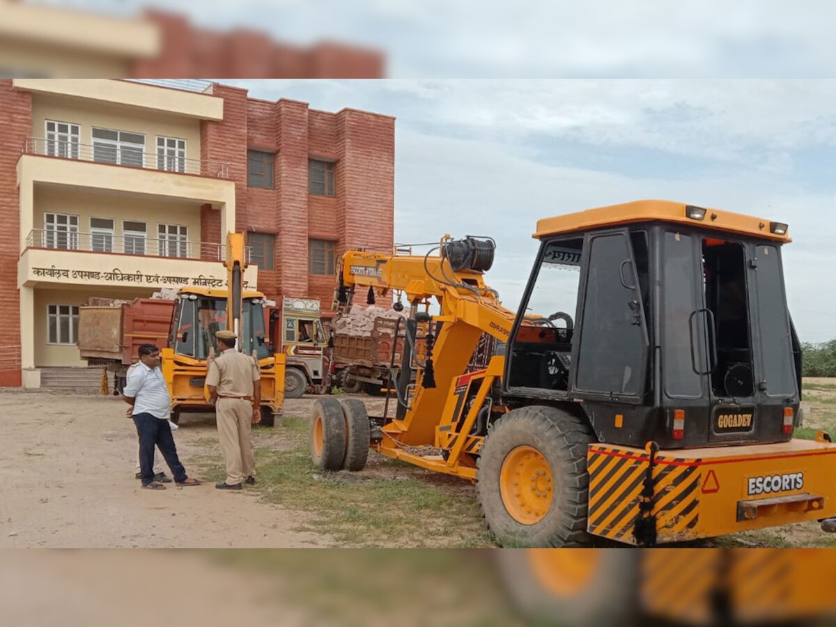 जोधपुर में अवैध खनन के खिलाफ बड़ी कार्रवाई, पुलिस टीम ने घेराबंदी कर जब्त किए वाहन