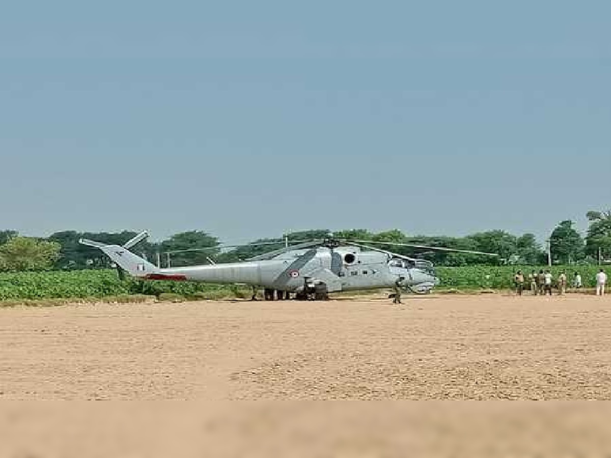 हनुमानगढ़: वायुसेना के हेलीकॉप्टर की इमरजेंसी लैंडिंग, पांचों जवान सुरक्षित