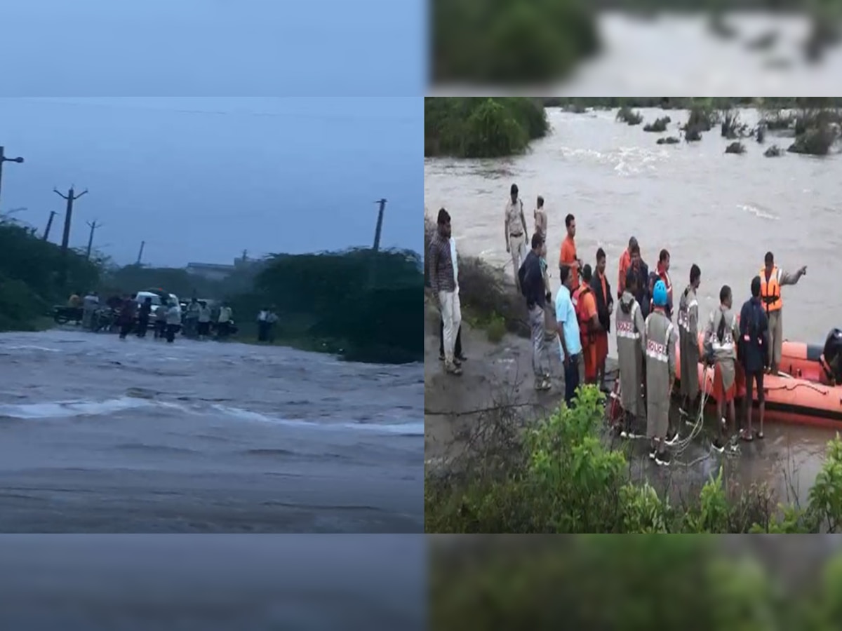 सिरोही में रेस्क्यू में लगे SDRF के जवान बहे, बूंदी में 8 गांव में बाढ़, जालोर में मूसलाधार बारिश