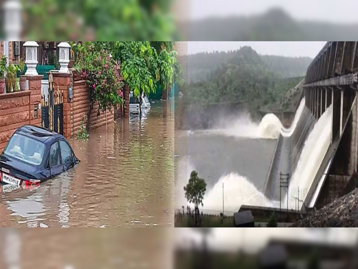 Flood In Rajasthan : राजस्थान में कई जिलों में बाढ़ के हालात, उफान पर नदियां, लबालब बांध