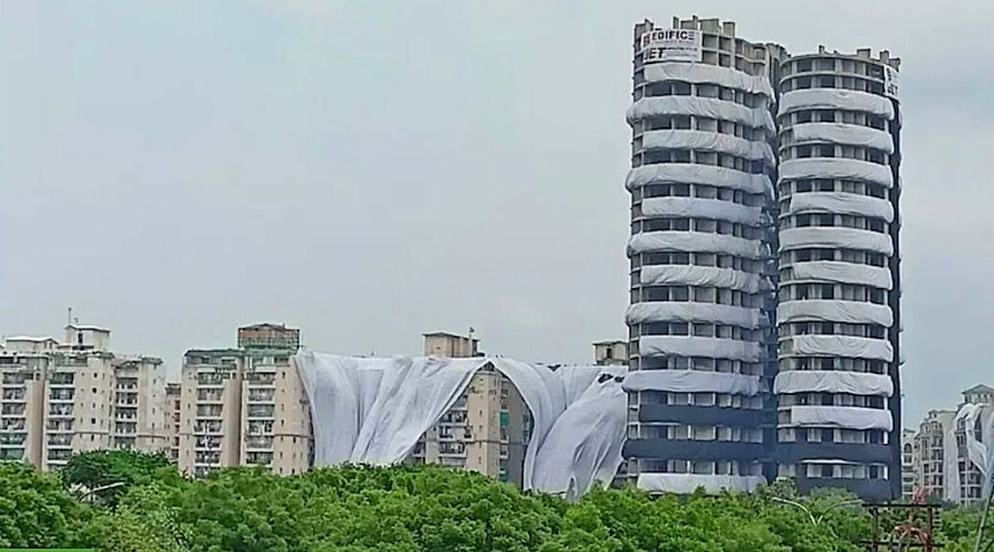 Noida Twin Tower Demolition: ट्विन टावर गिराने की तैयारी अंतिम चरण में, ध्वस्त करते वक्त बनेगा &#039;नो फ्लाइंग जोन&#039;