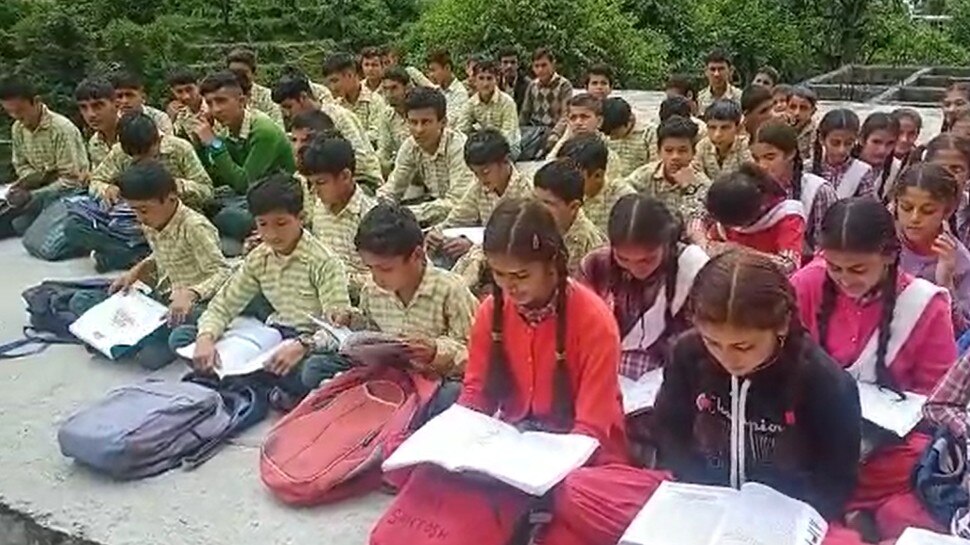 Due to heavy rainfall school building roof fall in Paonta Sahib