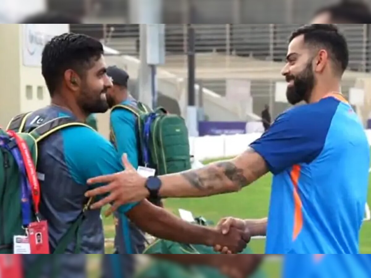 Virat and Babar: दुबई में आमने-सामने हुए दुनिया के 2 धुरंधर बल्लेबाज, सोशल मीडिया पर मची सनसनी