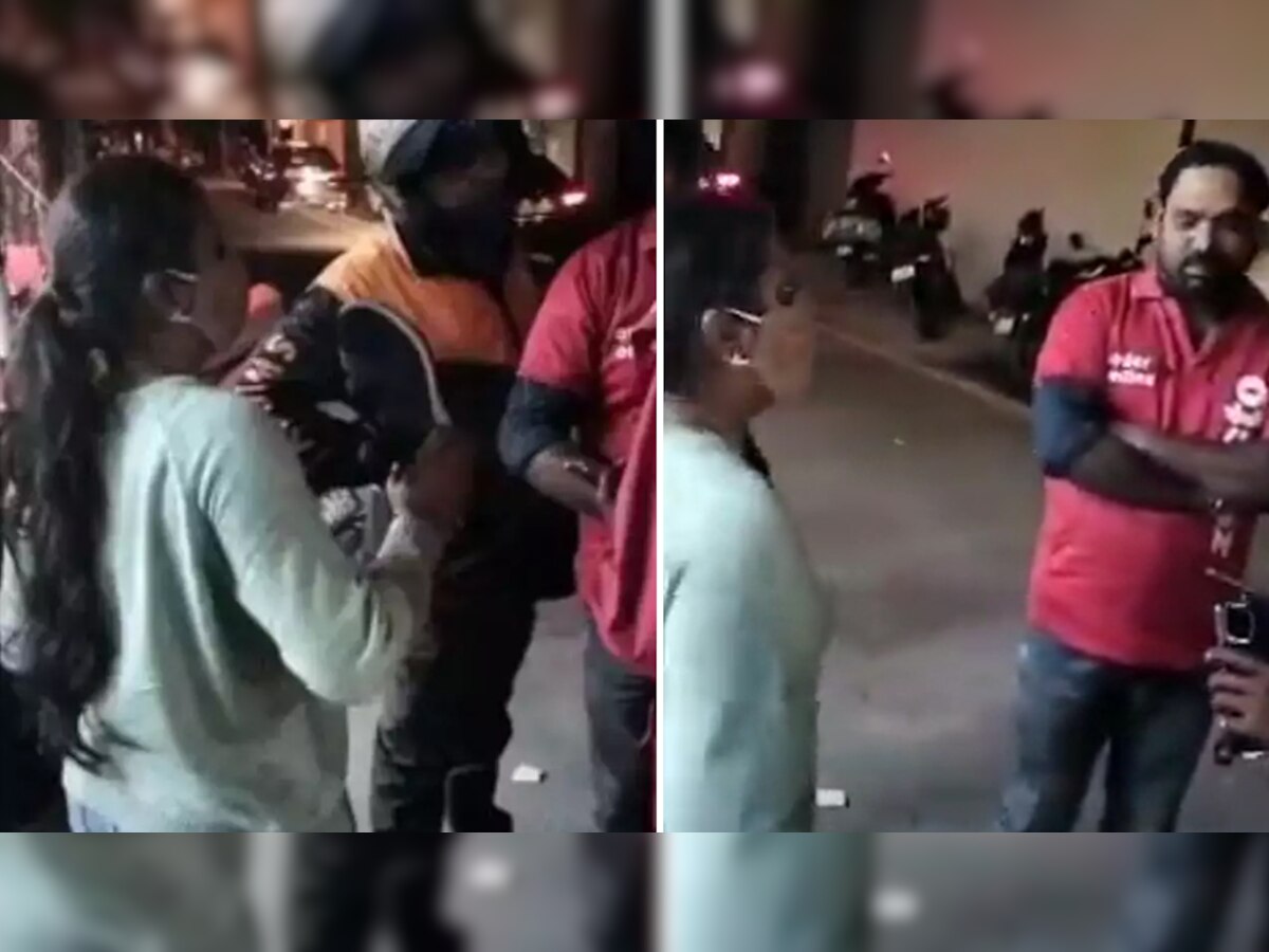 Zomato डिलीवरी बॉय से छीना खाना और जूते से पीटने लगी महिला, Video देख दंग रह गए लोग