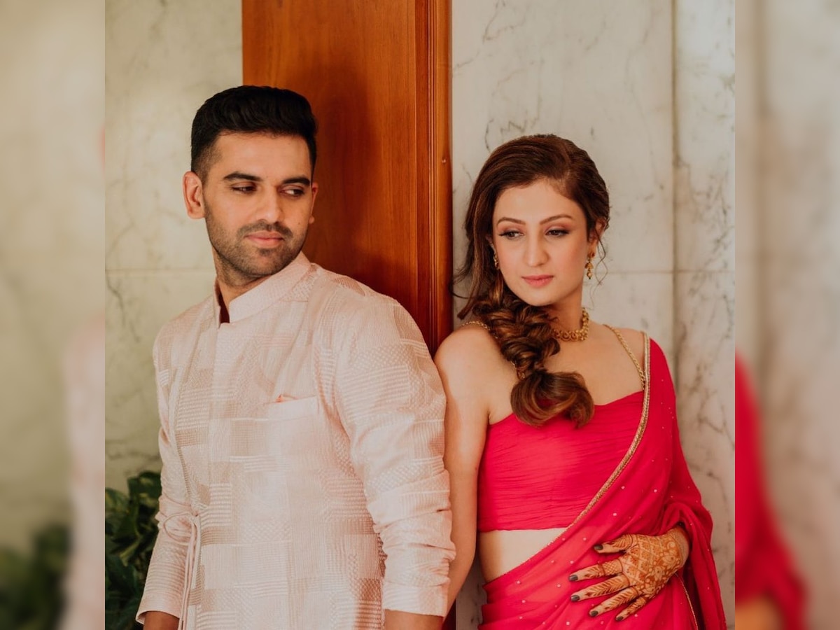 Deepak Chahar and his wife Jaya are very cute see their pictures before ...